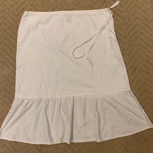 GAP | 12 | white lace skirt, cotton lined,